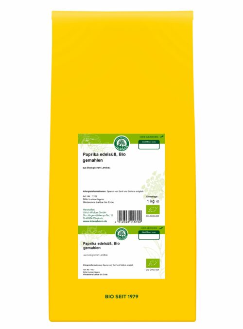 Lebensbaum-Paprika edelsuess-1kg-Plastik-Papier-Sackerl